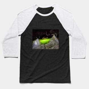 Buried Buildings. Concrete and Grass Baseball T-Shirt